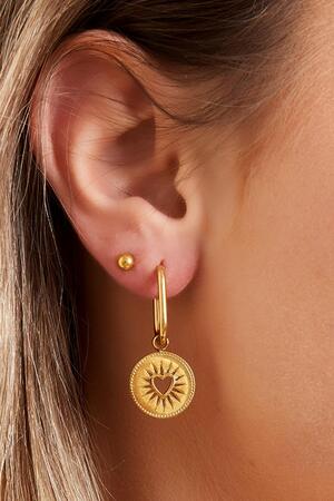 Stainless steel earrings Gold h5 Picture3